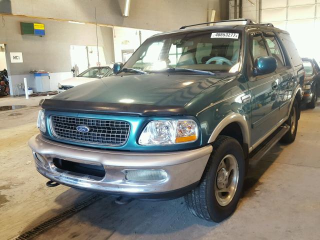 1FMPU18L8WLB03564 - 1998 FORD EXPEDITION GREEN photo 2