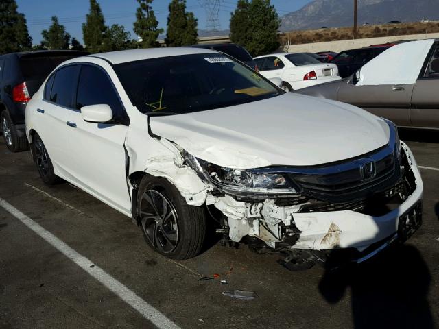 1HGCR2F33HA020489 - 2017 HONDA ACCORD LX WHITE photo 1