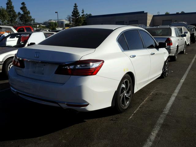 1HGCR2F33HA020489 - 2017 HONDA ACCORD LX WHITE photo 4