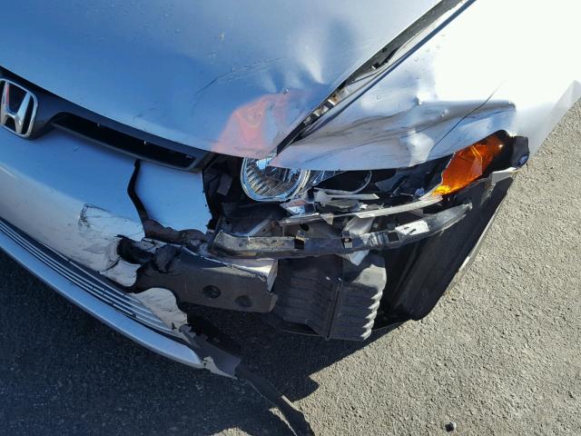 2HGFG12698H544874 - 2008 HONDA CIVIC LX SILVER photo 9