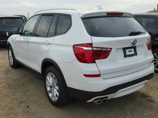 5UXWX9C55F0D52227 - 2015 BMW X3 XDRIVE2 WHITE photo 3