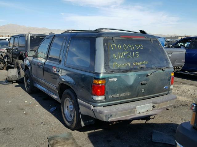 1FMDU34XXTUA32249 - 1996 FORD EXPLORER GREEN photo 3