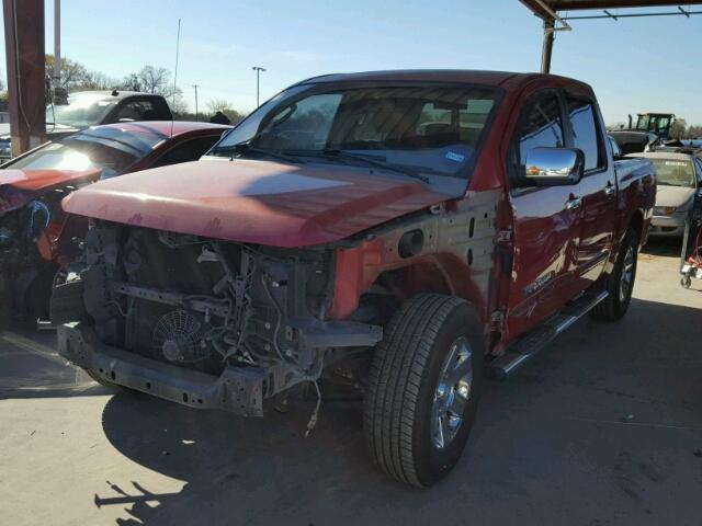 1N6BA07A76N545691 - 2006 NISSAN TITAN XE RED photo 2