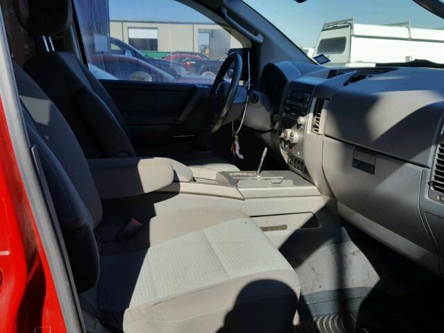 1N6BA07A76N545691 - 2006 NISSAN TITAN XE RED photo 5