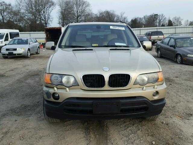 WBAFA53521LM89137 - 2001 BMW X5 3.0I GOLD photo 9