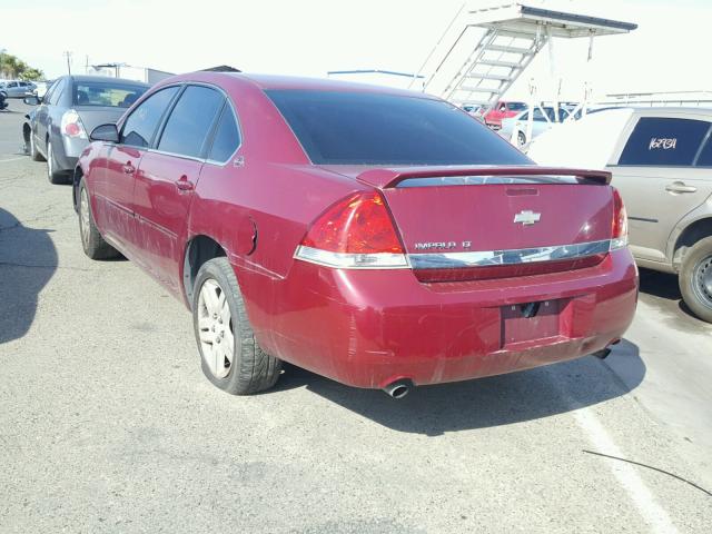 2G1WC581X69285504 - 2006 CHEVROLET IMPALA LT MAROON photo 3