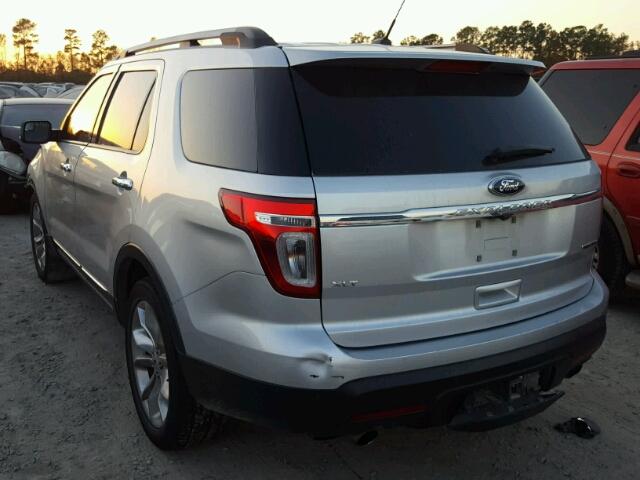 1FM5K7D81DGB77450 - 2013 FORD EXPLORER X SILVER photo 3