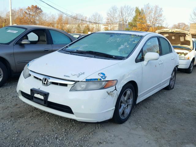 2HGFA16837H301931 - 2007 HONDA CIVIC EX WHITE photo 2