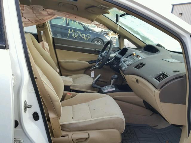 2HGFA16837H301931 - 2007 HONDA CIVIC EX WHITE photo 5