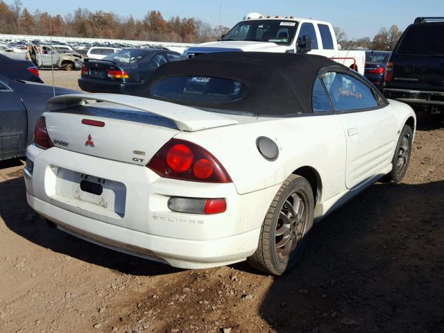 4A3AE85H31E179154 - 2001 MITSUBISHI ECLIPSE SP WHITE photo 4