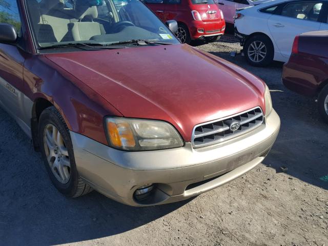 4S3BH665926617064 - 2002 SUBARU LEGACY OUT MAROON photo 9