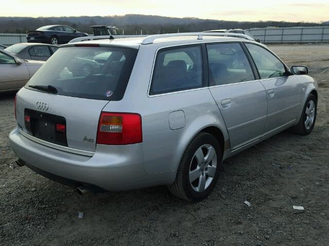 WAUVT64B22N057038 - 2002 AUDI A6 3.0 AVA SILVER photo 4