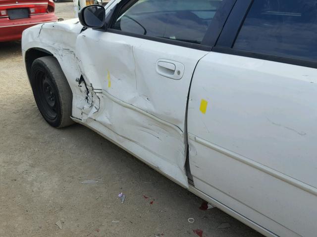 2B3KA43G16H457539 - 2006 DODGE CHARGER SE WHITE photo 9