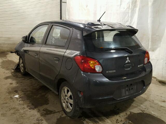 ML32A4HJ3FH001263 - 2015 MITSUBISHI MIRAGE ES GRAY photo 3