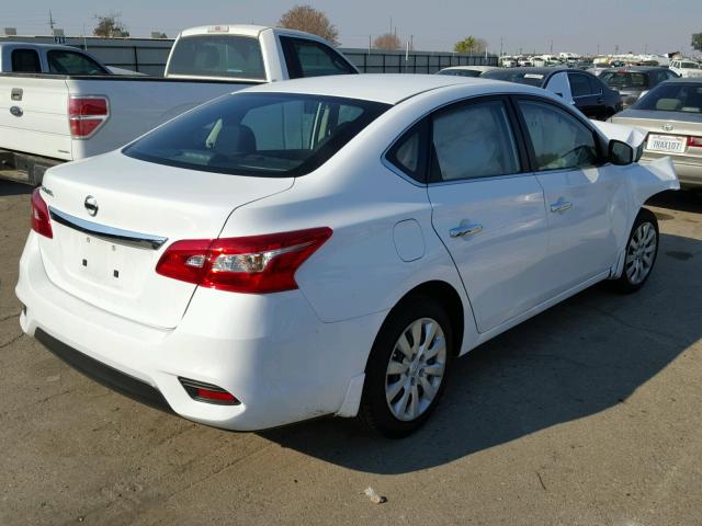 3N1AB7AP2GY215823 - 2016 NISSAN SENTRA S WHITE photo 4