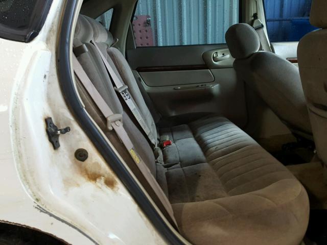 2G1WF52E539388442 - 2003 CHEVROLET IMPALA WHITE photo 6