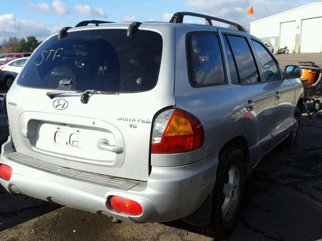 KM8SC13D62U301299 - 2002 HYUNDAI SANTA FE G GRAY photo 4