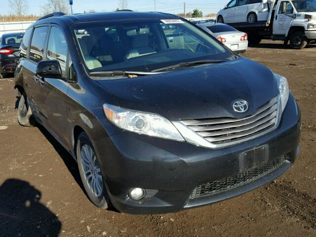 5TDYK3DC0FS580228 - 2015 TOYOTA SIENNA XLE BLACK photo 1