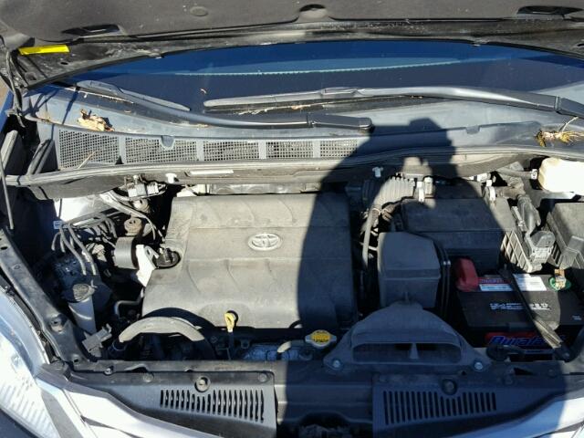 5TDYK3DC0FS580228 - 2015 TOYOTA SIENNA XLE BLACK photo 7