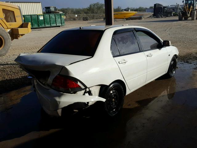 JA3AJ26E26U064430 - 2006 MITSUBISHI LANCER ES WHITE photo 4