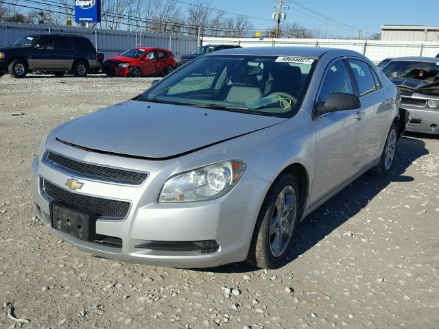 1G1ZB5EB2A4126954 - 2010 CHEVROLET MALIBU LS SILVER photo 2