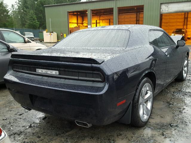 2C3CDYAG4CH180356 - 2012 DODGE CHALLENGER BLUE photo 4