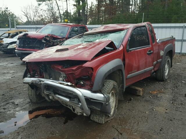 1GCDT196948101468 - 2004 CHEVROLET COLORADO MAROON photo 2