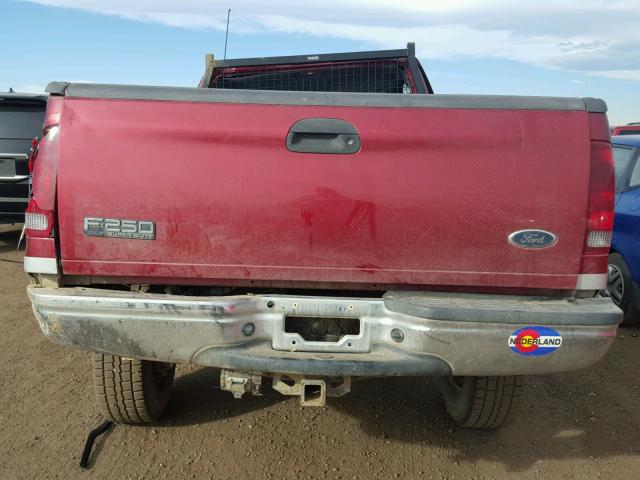 1FTNF21F52EB03732 - 2002 FORD F250 SUPER RED photo 6