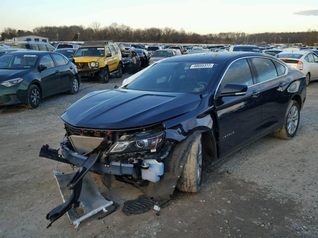 2G1105SA6H9165262 - 2017 CHEVROLET IMPALA LT BLUE photo 2