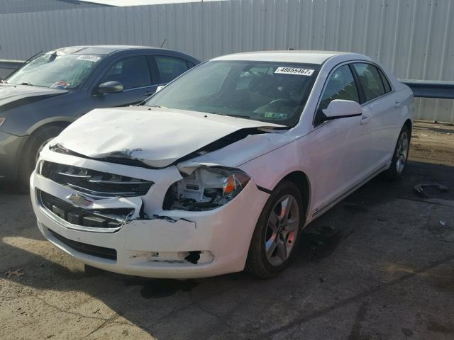 1G1ZH57B494265149 - 2009 CHEVROLET MALIBU 1LT WHITE photo 2