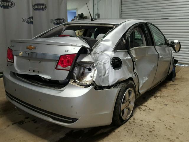 1G1PF5SCXC7368384 - 2012 CHEVROLET CRUZE LT SILVER photo 4