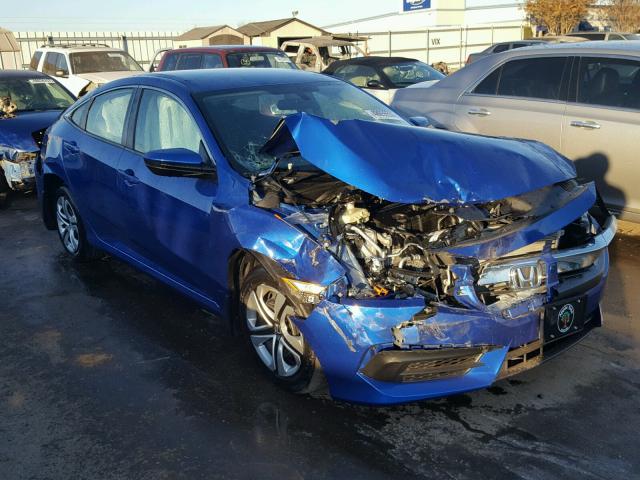 19XFC2F58GE091472 - 2016 HONDA CIVIC LX BLUE photo 1