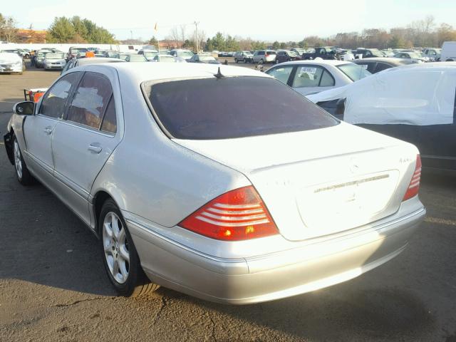 WDBNG84J54A426588 - 2004 MERCEDES-BENZ S 500 4MAT SILVER photo 3