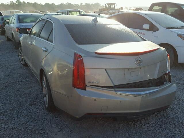 1G6AB5RX7E0135482 - 2014 CADILLAC ATS LUXURY GRAY photo 3