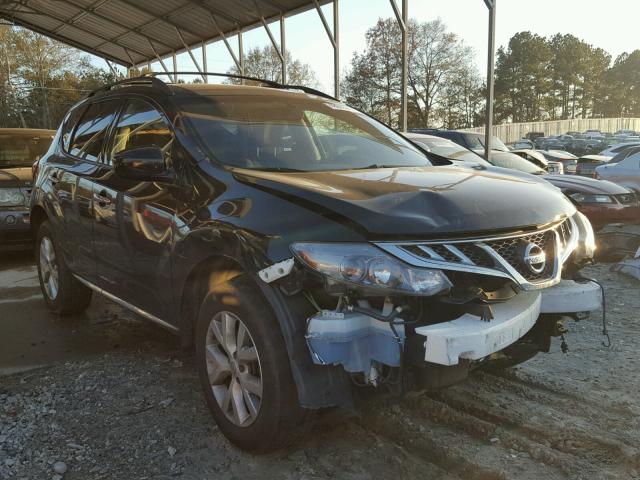 JN8AZ1MW8CW227781 - 2012 NISSAN MURANO S BLACK photo 1