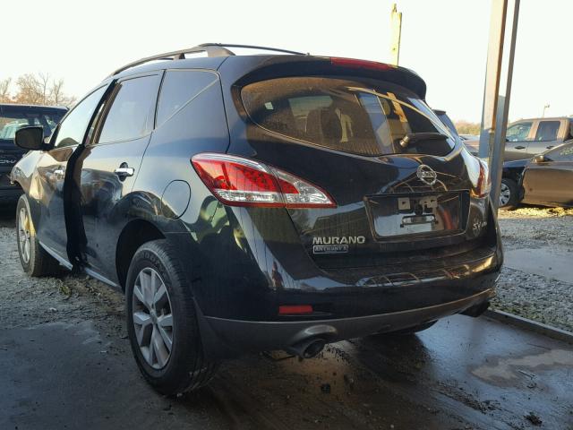 JN8AZ1MW8CW227781 - 2012 NISSAN MURANO S BLACK photo 3