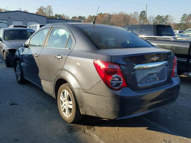 1G1JC5SH4D4130219 - 2013 CHEVROLET SONIC LT GRAY photo 3