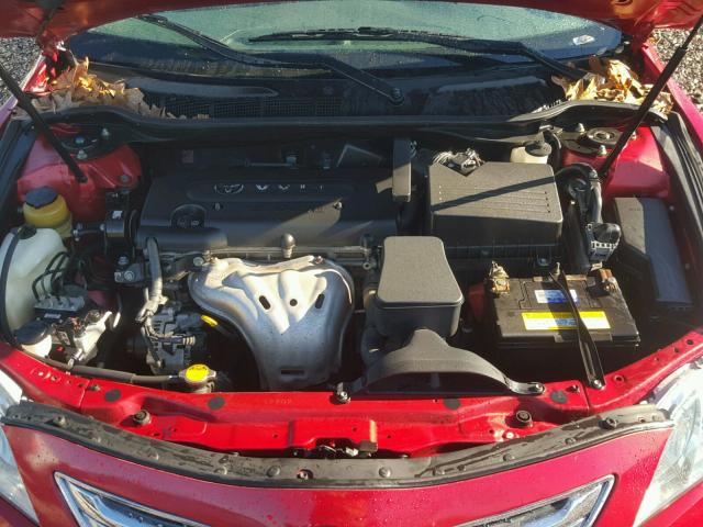 4T1BE46K77U135663 - 2007 TOYOTA CAMRY NEW RED photo 7