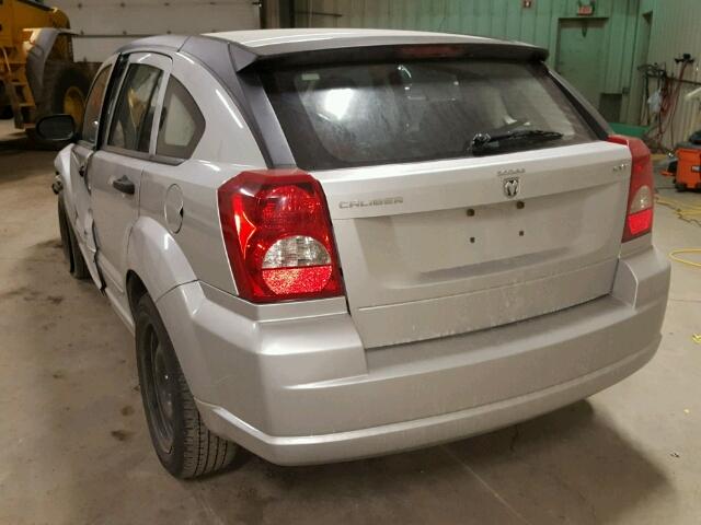 1B3HB48B88D501931 - 2008 DODGE CALIBER SX SILVER photo 3