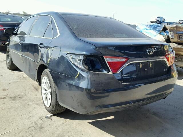 4T1BF1FKXGU608399 - 2016 TOYOTA CAMRY LE BLUE photo 3