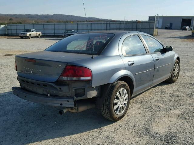 1C3EL46XX3N572892 - 2003 CHRYSLER SEBRING LX BLUE photo 4