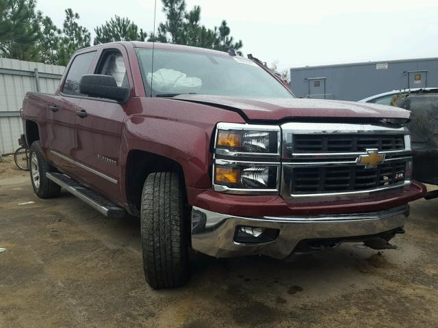 3GCUKREC7EG427116 - 2014 CHEVROLET SILVERADO BURGUNDY photo 1