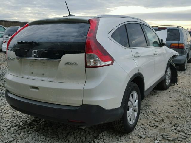 5J6RM4H74EL062103 - 2014 HONDA CR-V EXL WHITE photo 4