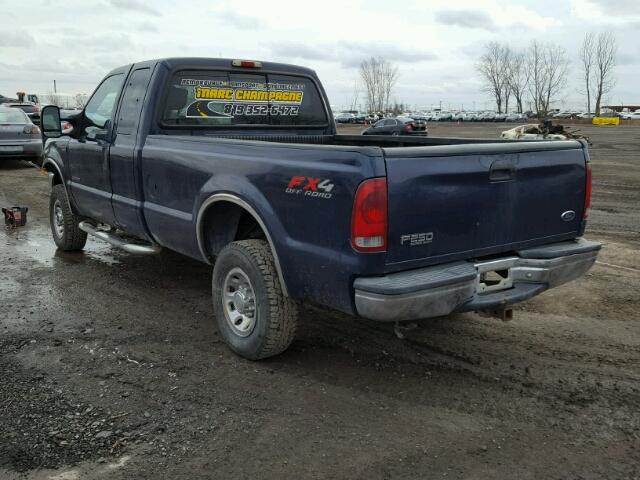 1FTNX21F62ED38640 - 2002 FORD F250 SUPER BLUE photo 3