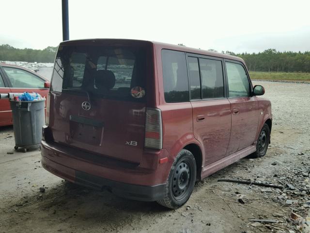 JTLKT324864068506 - 2006 TOYOTA SCION XB ბურგუნდია ფოტო 4
