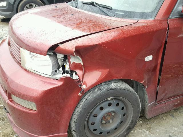 JTLKT324864068506 - 2006 TOYOTA SCION XB ბურგუნდია ფოტო 9