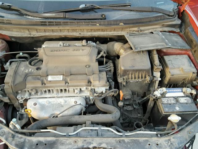 KMHDU46D38U533693 - 2008 HYUNDAI ELANTRA GL RED photo 7