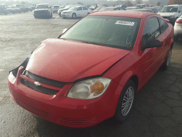 1G1AK15F477385770 - 2007 CHEVROLET COBALT LS RED photo 2