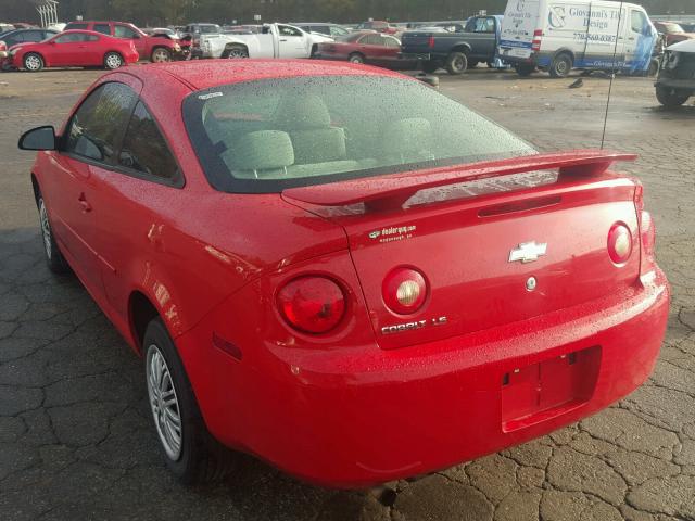 1G1AK15F477385770 - 2007 CHEVROLET COBALT LS RED photo 3