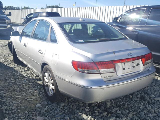 KMHFC46FX7A223294 - 2007 HYUNDAI AZERA SE SILVER photo 3